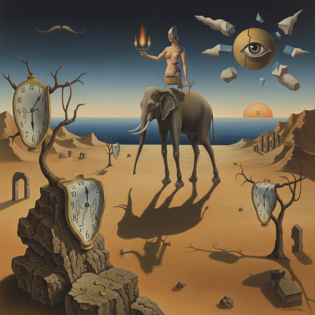 wie ein bild von dali